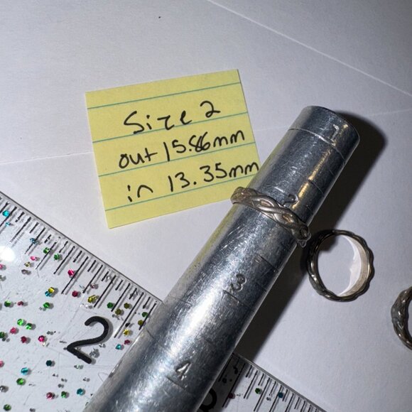 Sterling Silver Celtic Ring, Size 2 - Picture 3 of 14